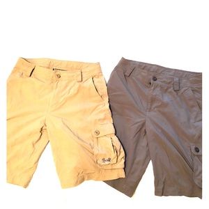 SOLD. Under Armour cargo shorts size YL.